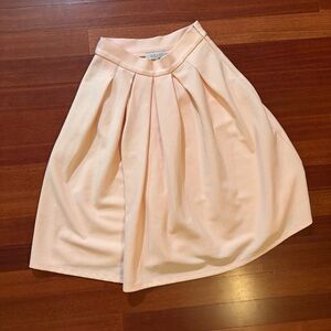 WAYF Light Pink Pleated A-Line Skirt Size M